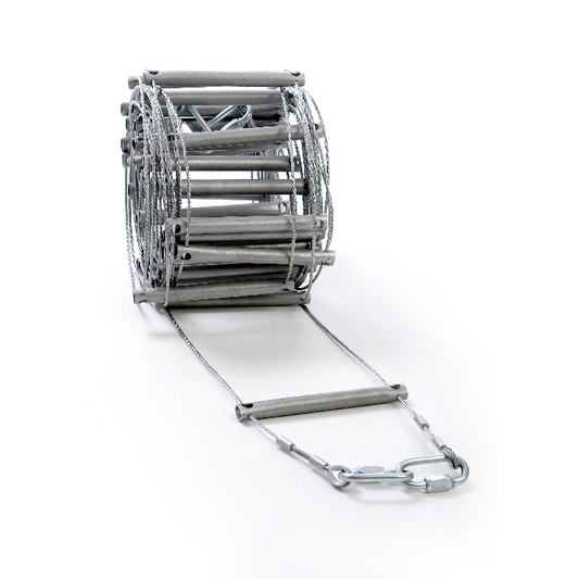 Scala Aerea 10 Metri Professionale – Pioli in Alluminio 14 cm – Speleologia, Soccorso e Acrobatica Aerea