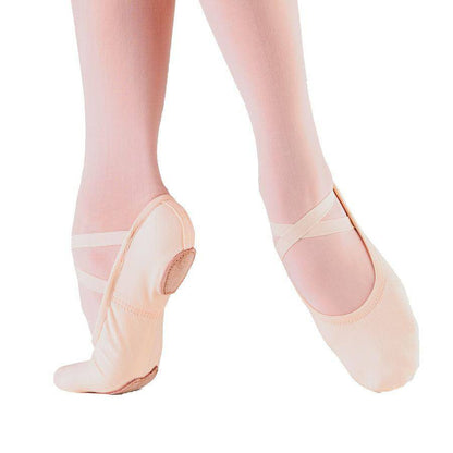 SCARPETTE TELA DANZA CLASSICA MEZZEPUNTE BALLERINA MEZZA PUNTA MEZZAPUNTA CANVAS