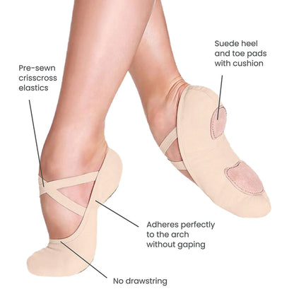 So Danca - Mezze Punte elasticizzate Danza Classica scarpette ballerina SD16