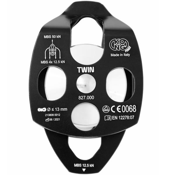 CARRUCOLA IN ALLUMINIO | TWIN - TOTAL BLACK